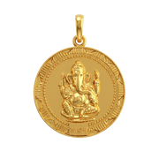 22K GaneshaLekshmi Gold Locket