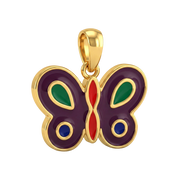 22K Butterfly Gold Locket