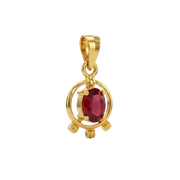 22K Ruby Gold Pendant