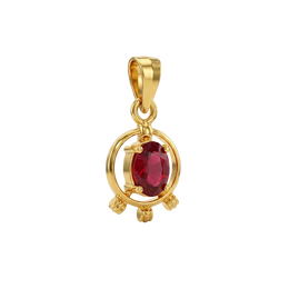 22K Ruby Gold Pendant