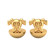 22K Puppy Gold Earring