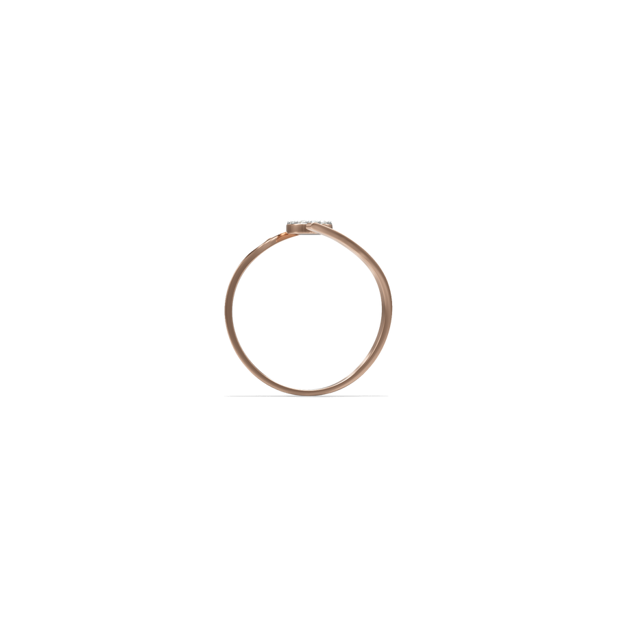 18K Prathik Diamond Gold Ring