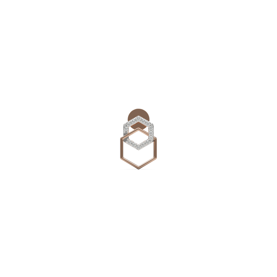 18K Fara Diamond Gold Earring