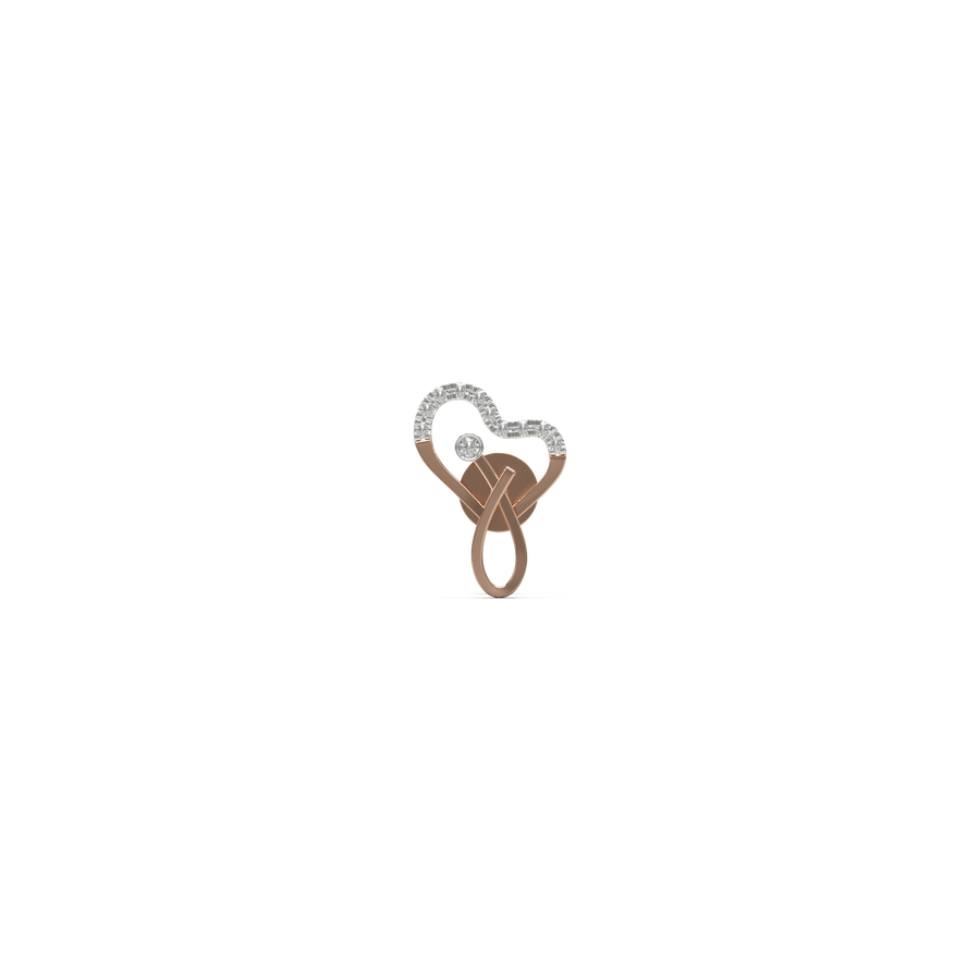 18K Fulki Daimond Gold Earring