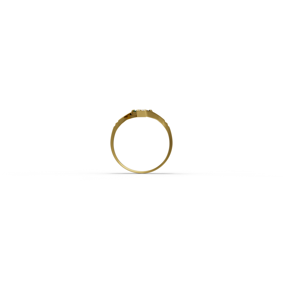22K Navaratna 9 Gold Ring