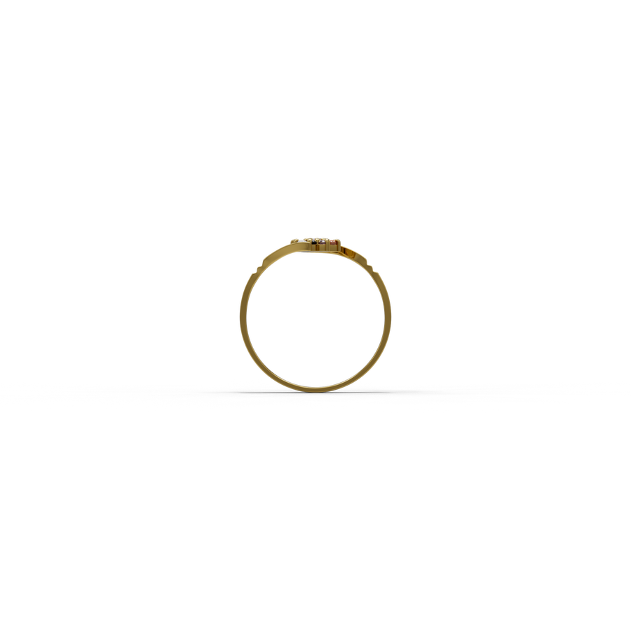 22K Navaratna 8 Gold Ring