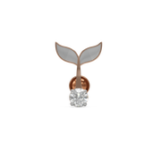 18K Creed Gold Earring