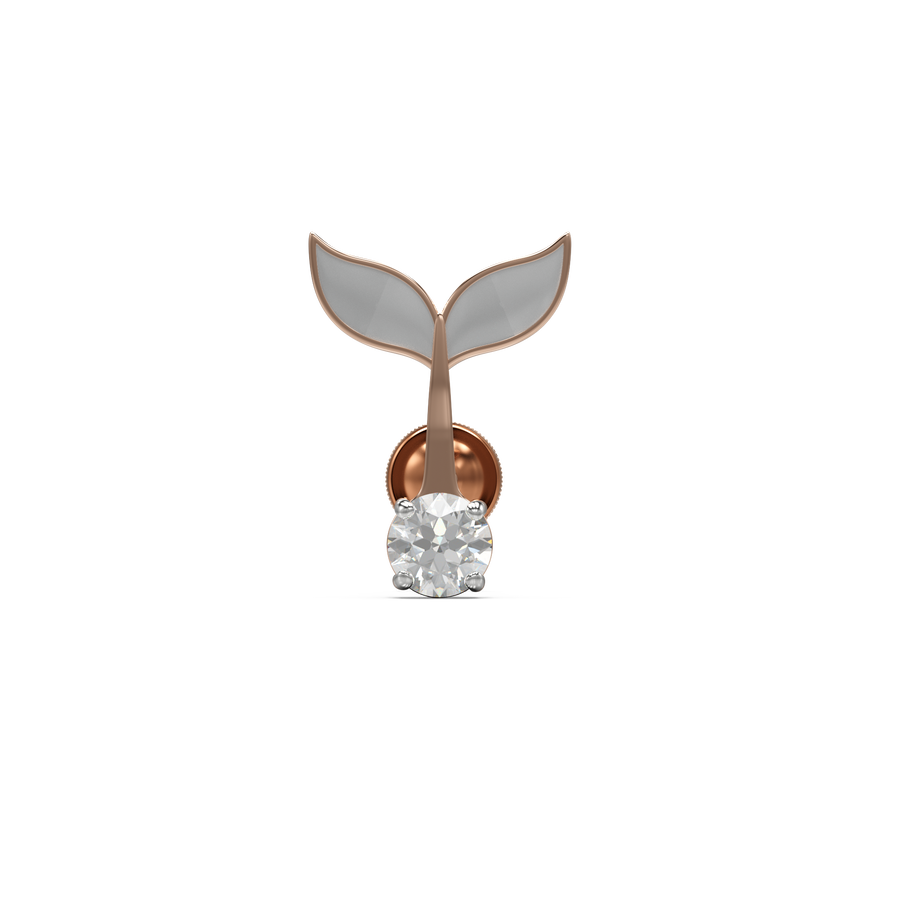 18K Creed Gold Earring