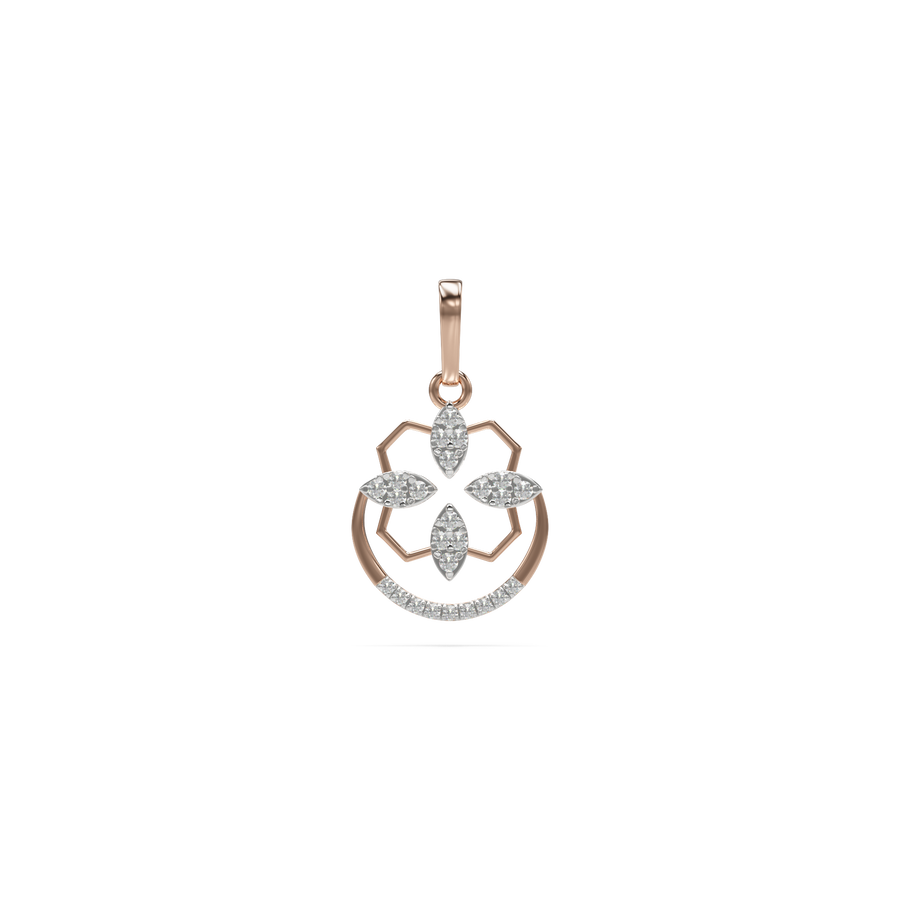 18K Amy Diamond Gold Pendnat