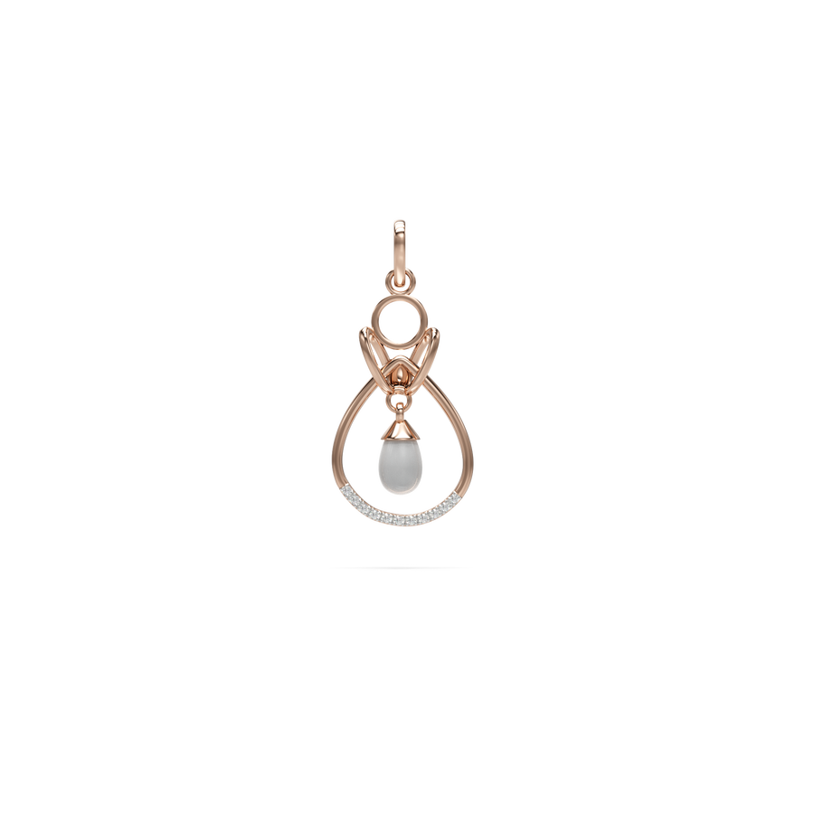 18K Linya Diamond Gold Pendant