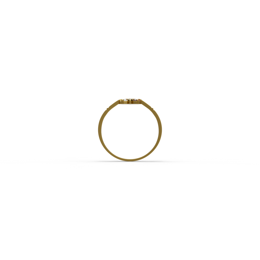 22K Navaratna 6 Gold Ring