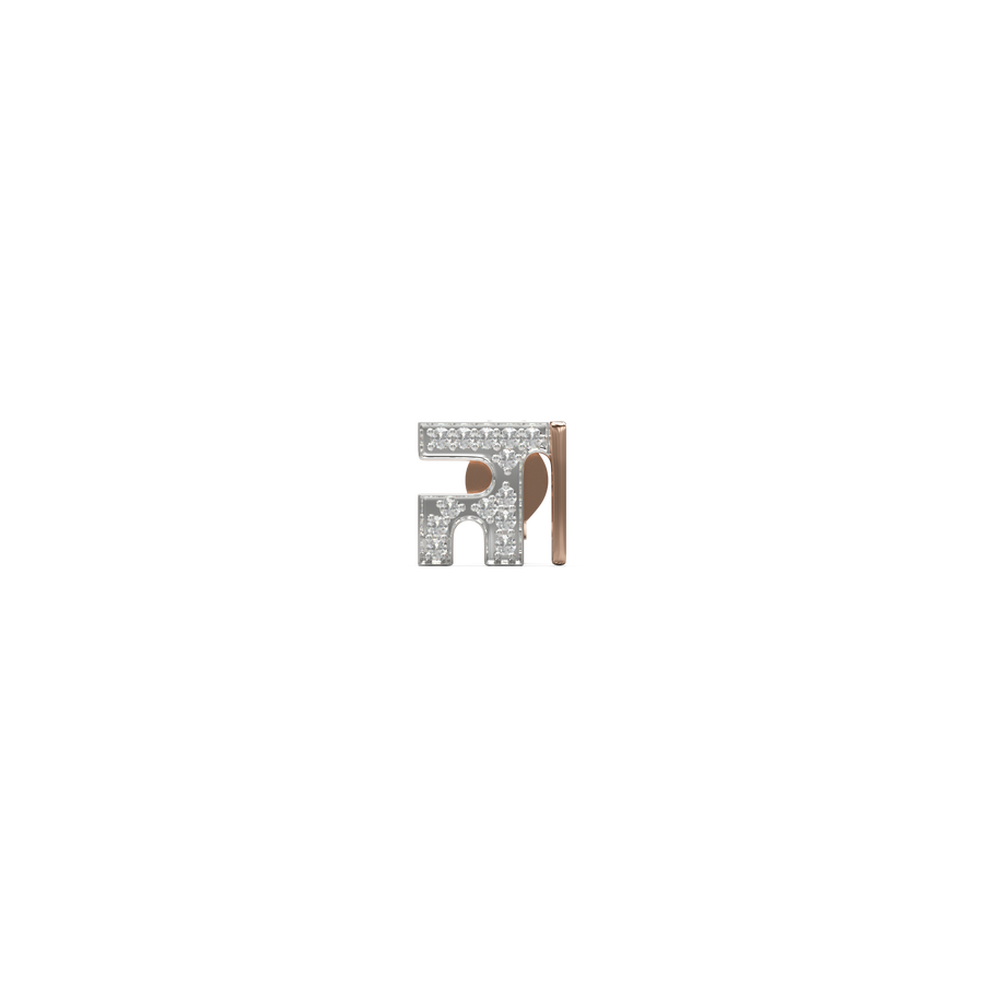 18K Kia Diamond Gold Earring