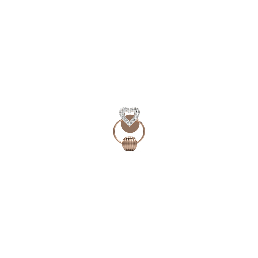 18K Fida Diamond Gold Earring