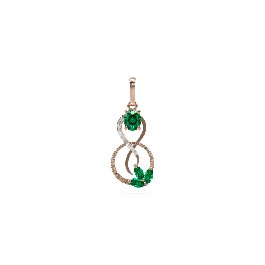 18K Garima Diamond Gold Pendant