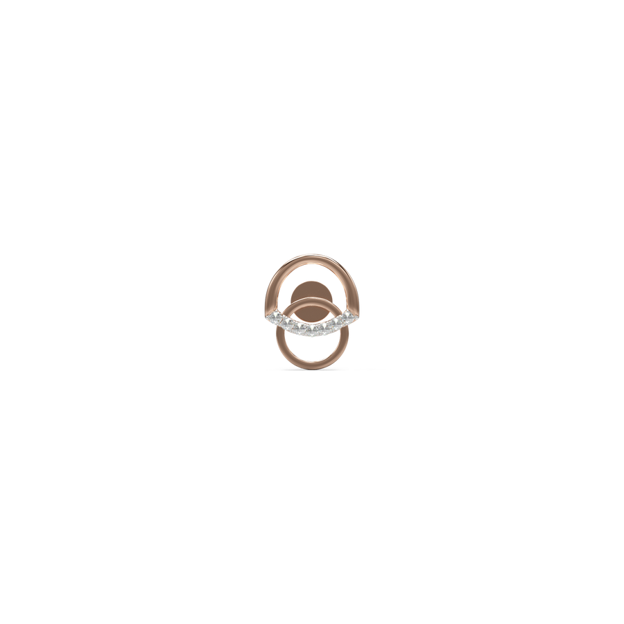 18K Ayaana Diamond Gold Earring