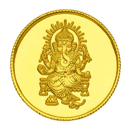 22kt 2g Lord Ganesha Gold Coin