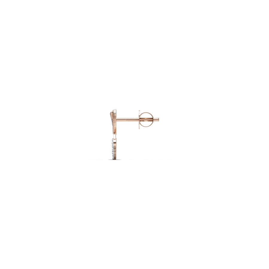 18K Emie Diamond Gold Earring