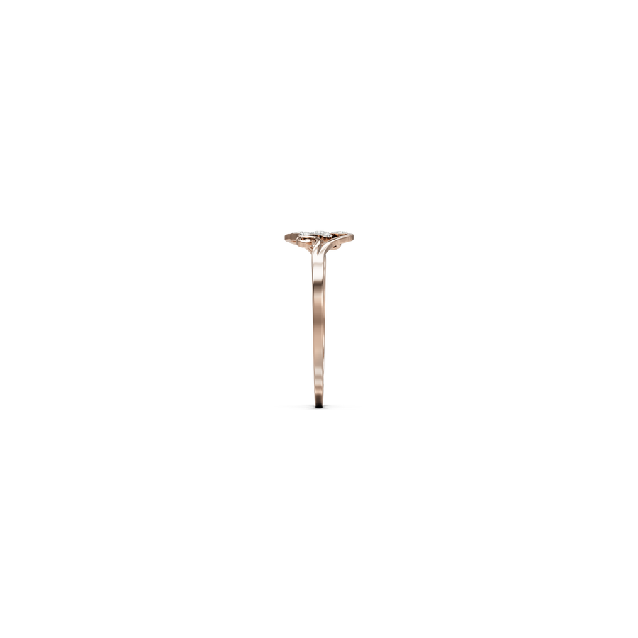 18K Saatvi Diamond Gold Ring