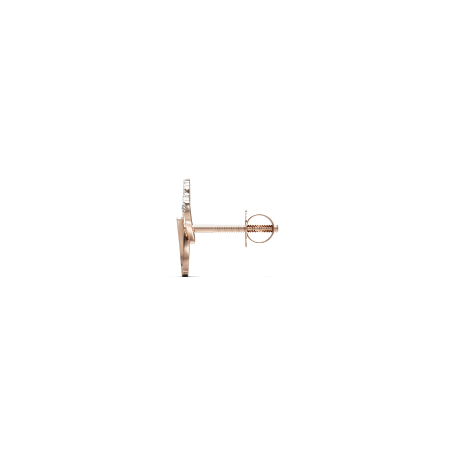 18K Fulki Daimond Gold Earring