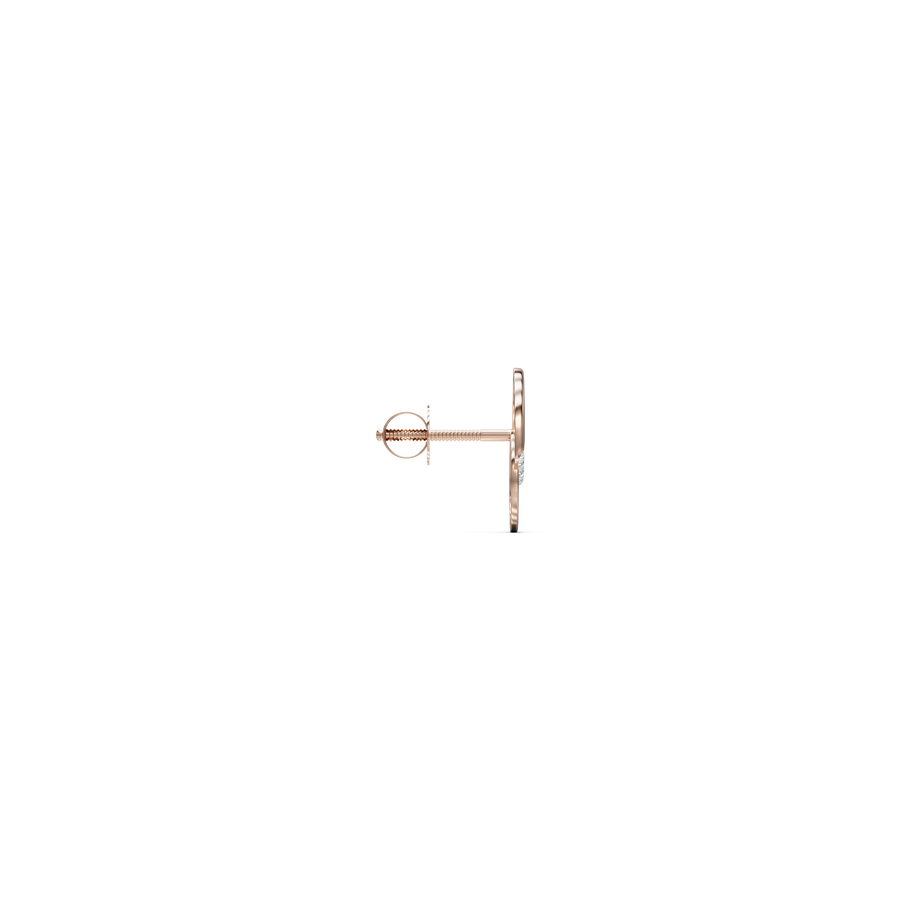 18K Ayaana Diamond Gold Earring
