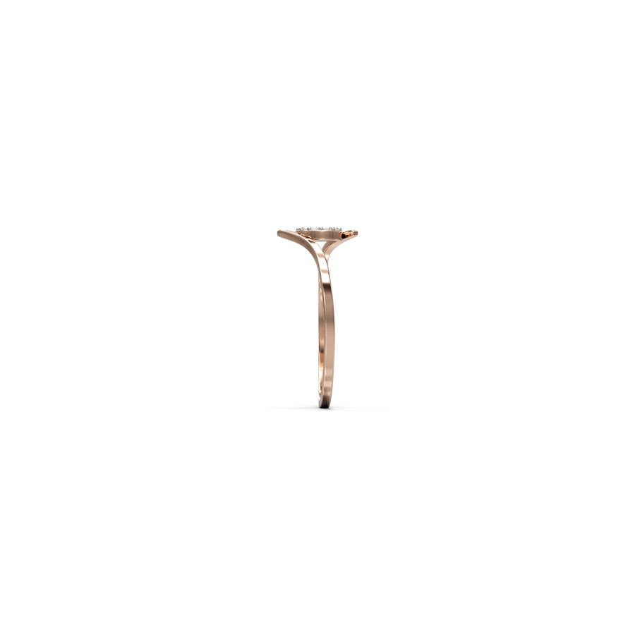 18K Prathik Diamond Gold Ring