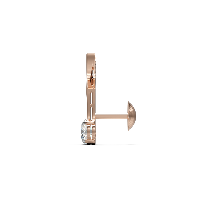 18K Creed Gold Earring