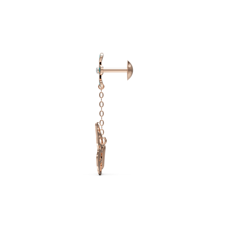 18K Qiana Gold Earring