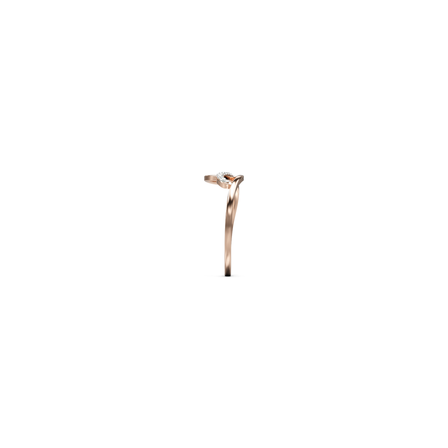 18K Mary Diamond Gold Ring
