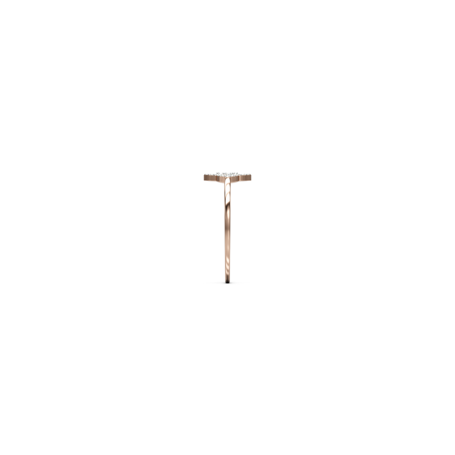 18K Etasha Daimond Gold Ring