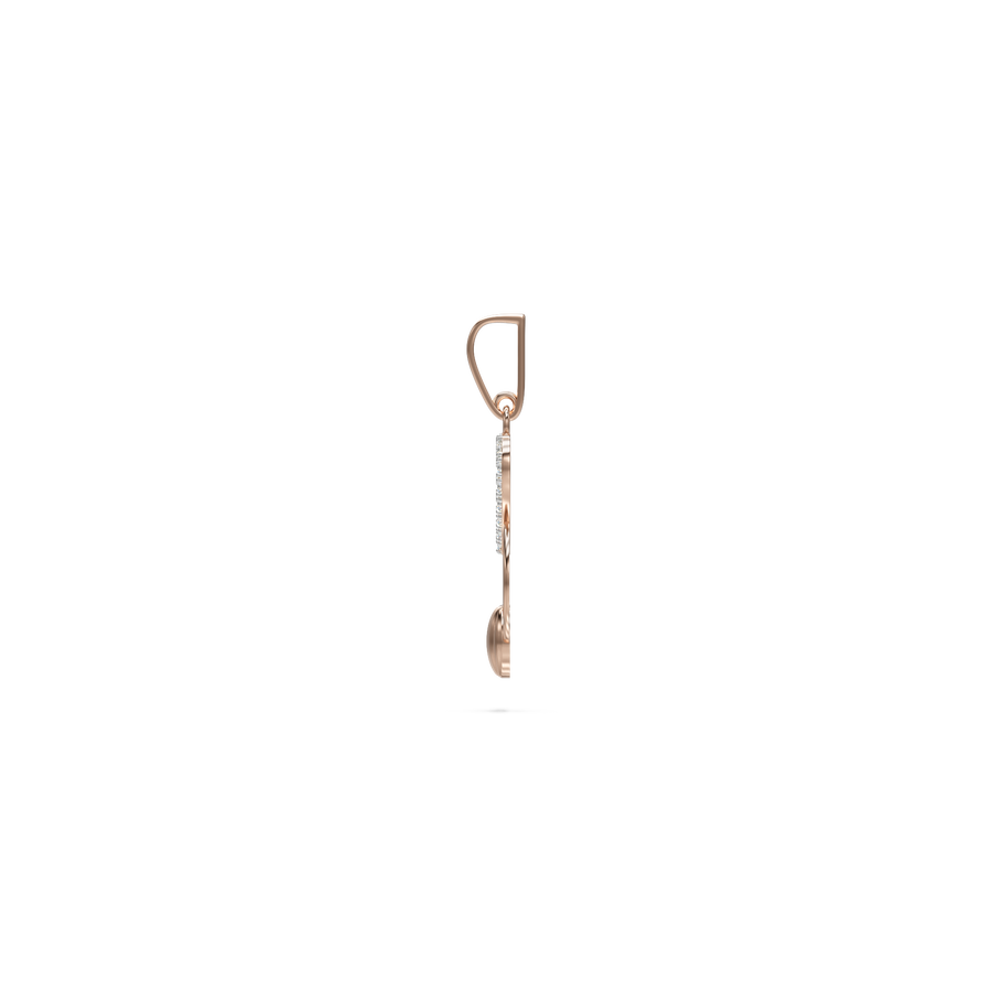 18K Aislinn Diamond Gold Pendant