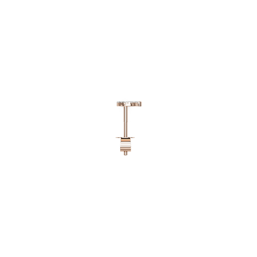 18K Fami Diamond Gold Earring