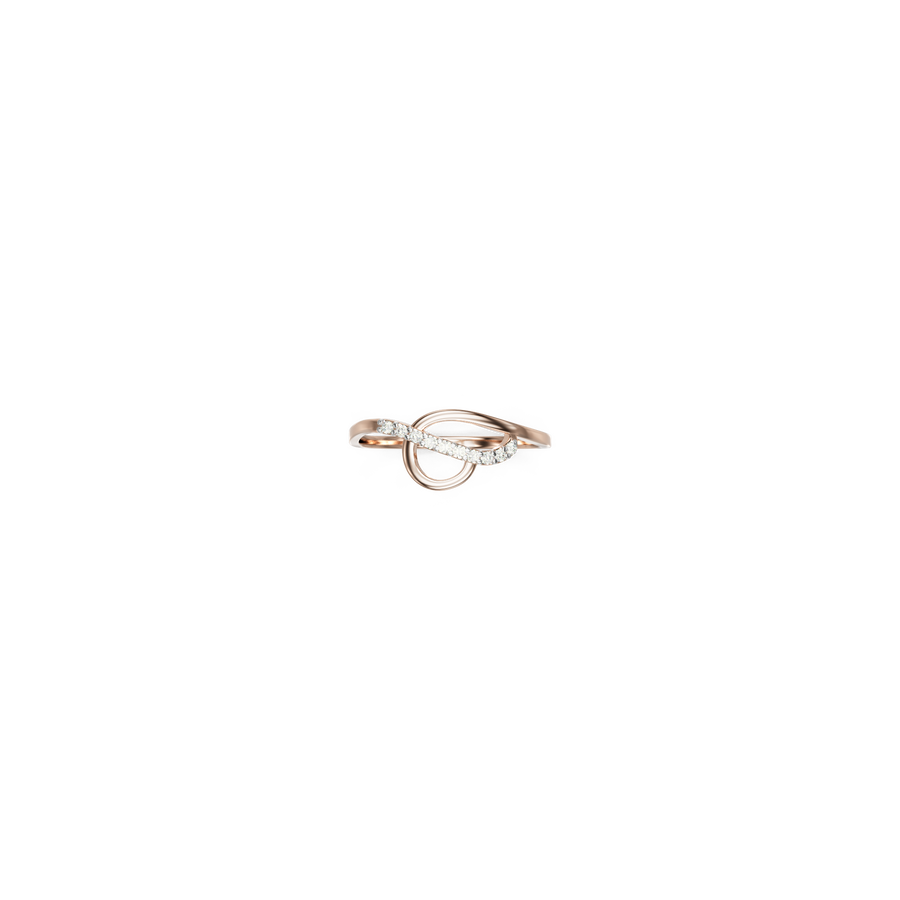 18K Mary Diamond Gold Ring
