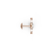 18K Creed Gold Earring