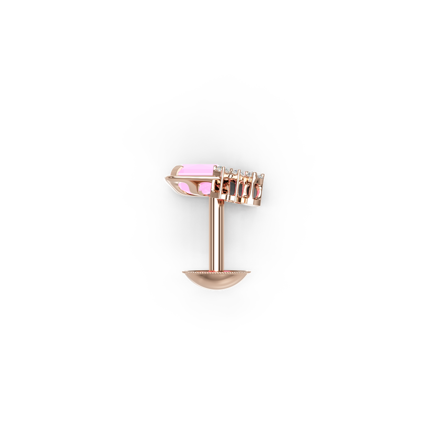 18K Jed Gold Earring