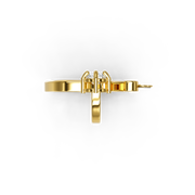 22K Swavy Gold Pendant