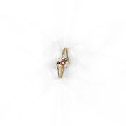 22K Navaratna 3 Gold Ring