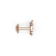 18K Ojal Gold Earring