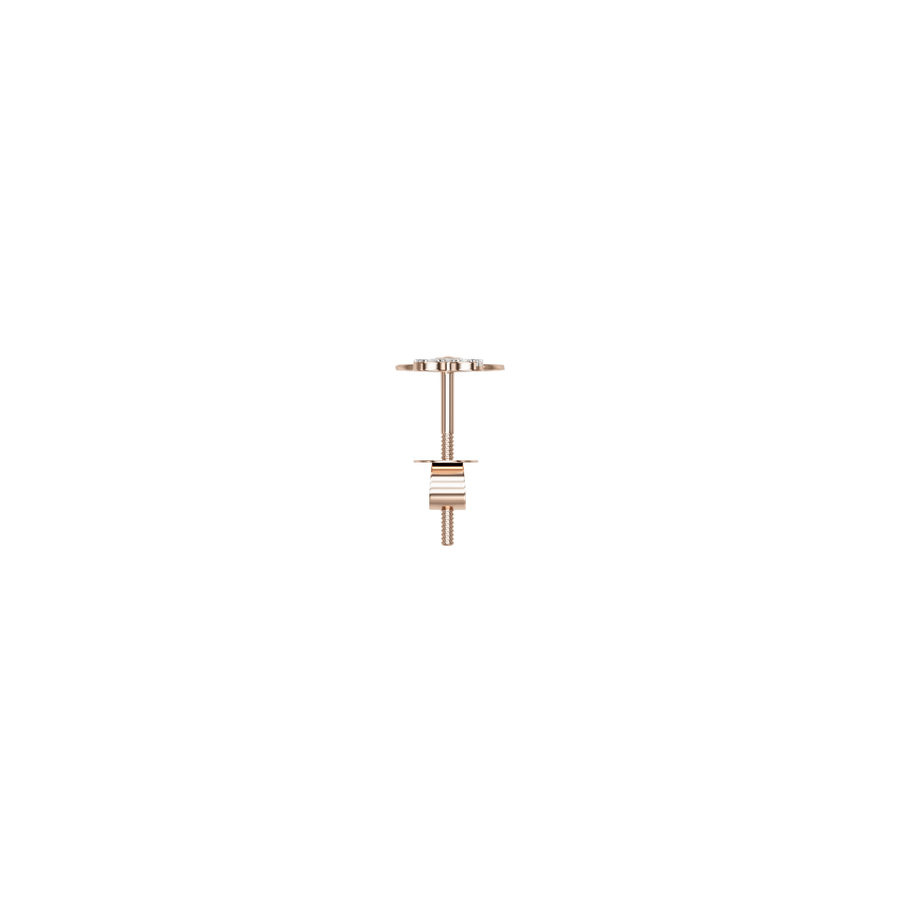 18K Fida Diamond Gold Earring