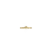 22K White Stone Cross Pendant