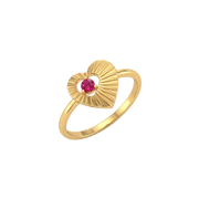 22K Gold Heart Ring