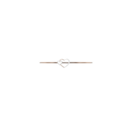 18K Heart In Heart Gold Bangle