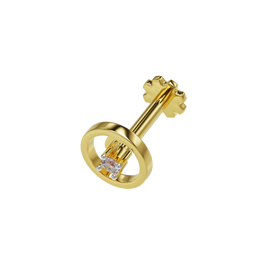 18K Riza Diamond Nose Stud