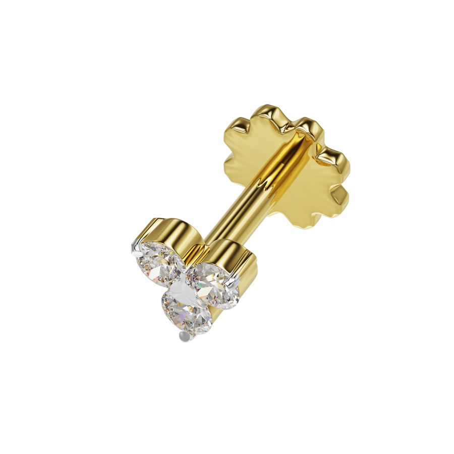18k Reena Diamond Nose Stud