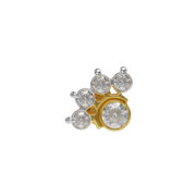 18k Zeus Diamond Nose Stud