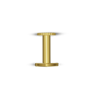 22K Heart Gold Nose Stud