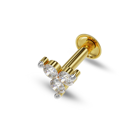 22K Bella Gold Nose Stud