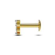 22K Bella Gold Nose Stud