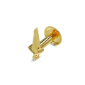 22K Sword Gold Nose Stud