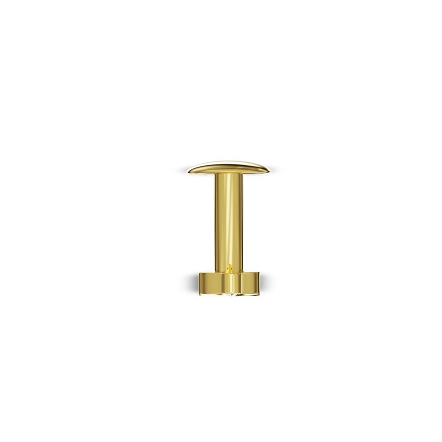 22K Sword Gold Nose Stud