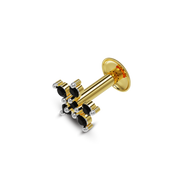 22K Rozy Gold Nose Stud